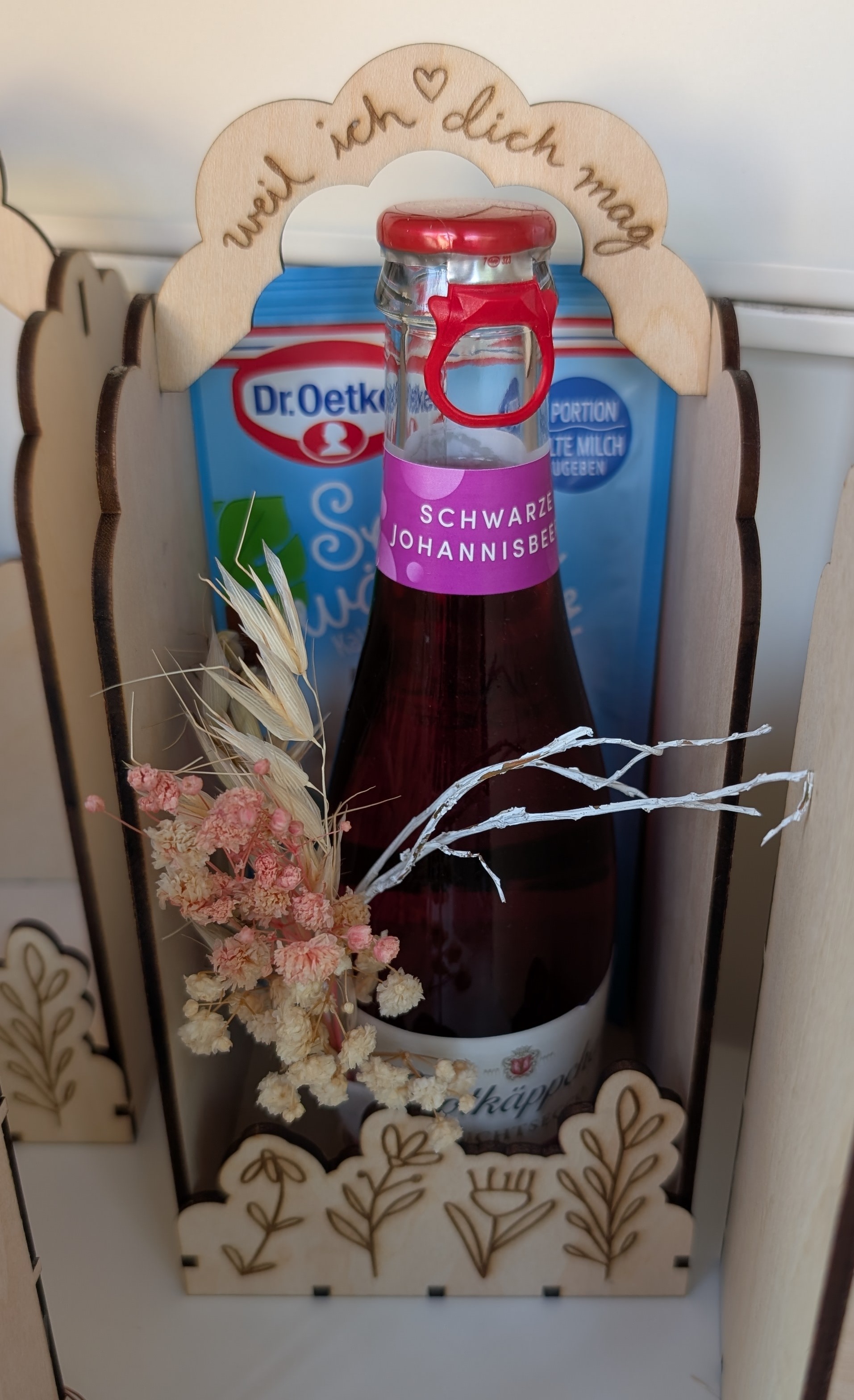 Holz-Deko Geschenkbox