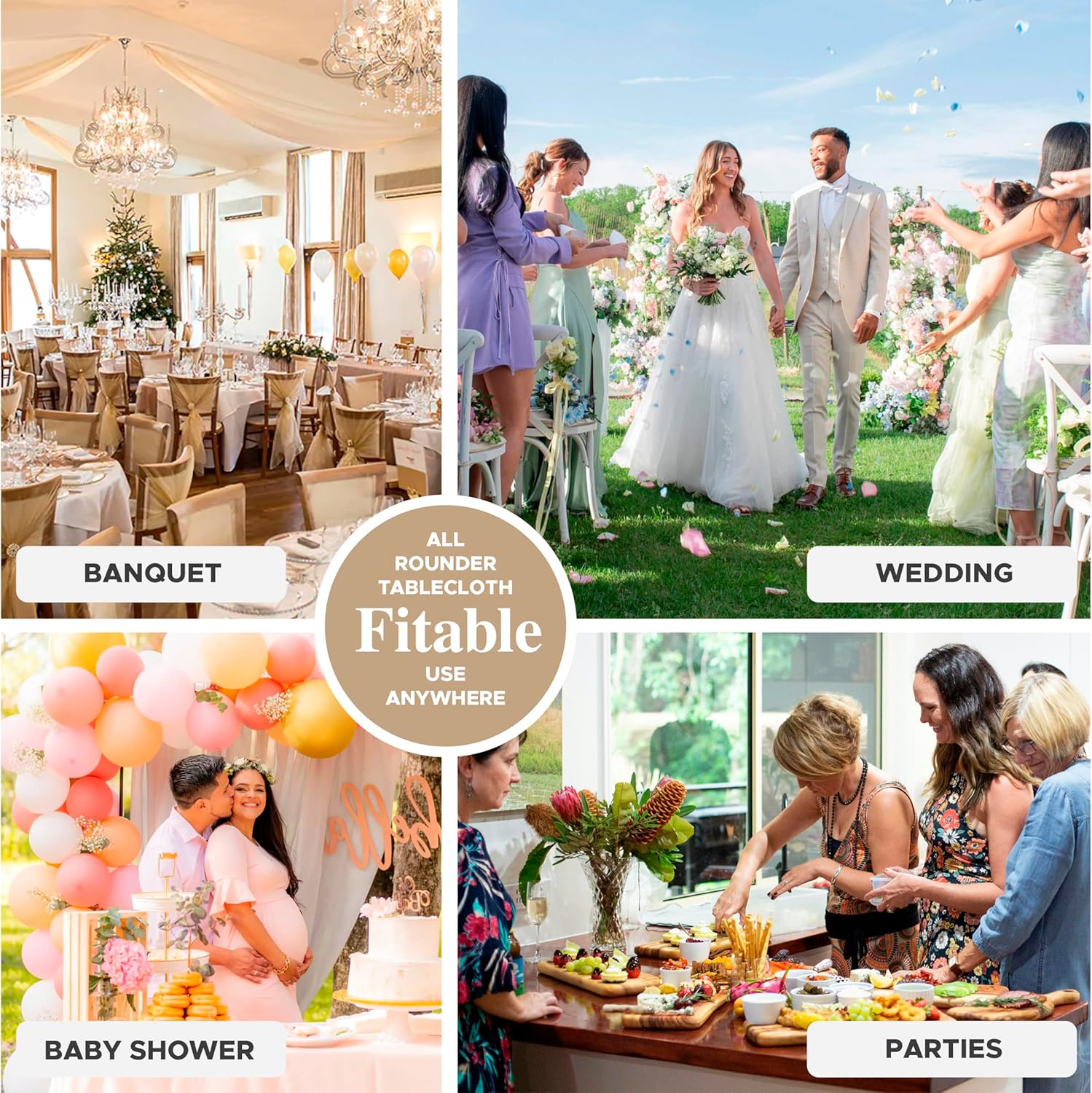 6 Pack Sage Green Rectangle Table Clothes - 70 x 120 Inch - Wrinkle and Stain Resistant Fabric Tablecloths, Washable Polyester Table Covers for Wedding, Party, Banquet, Formal