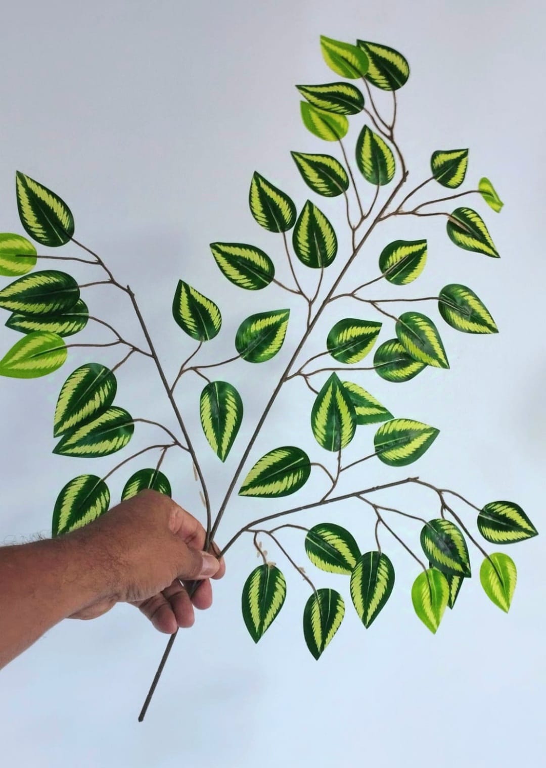 Hoja Ficus Artificial Manchas