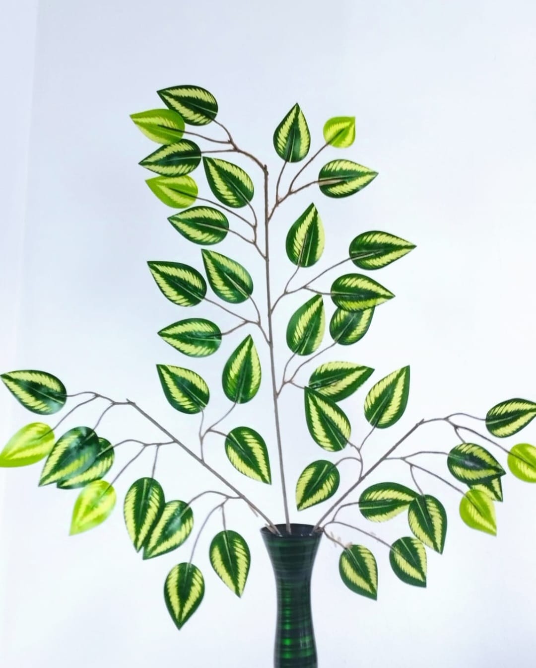 Hoja Ficus Artificial Manchas