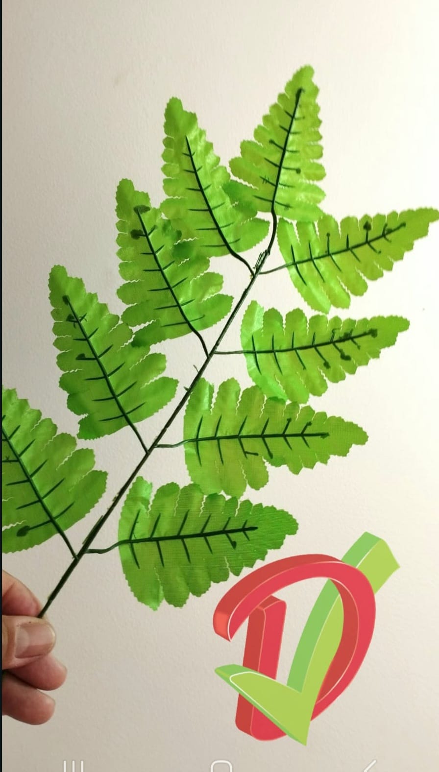 Rama de Hoja Helecho Artificial