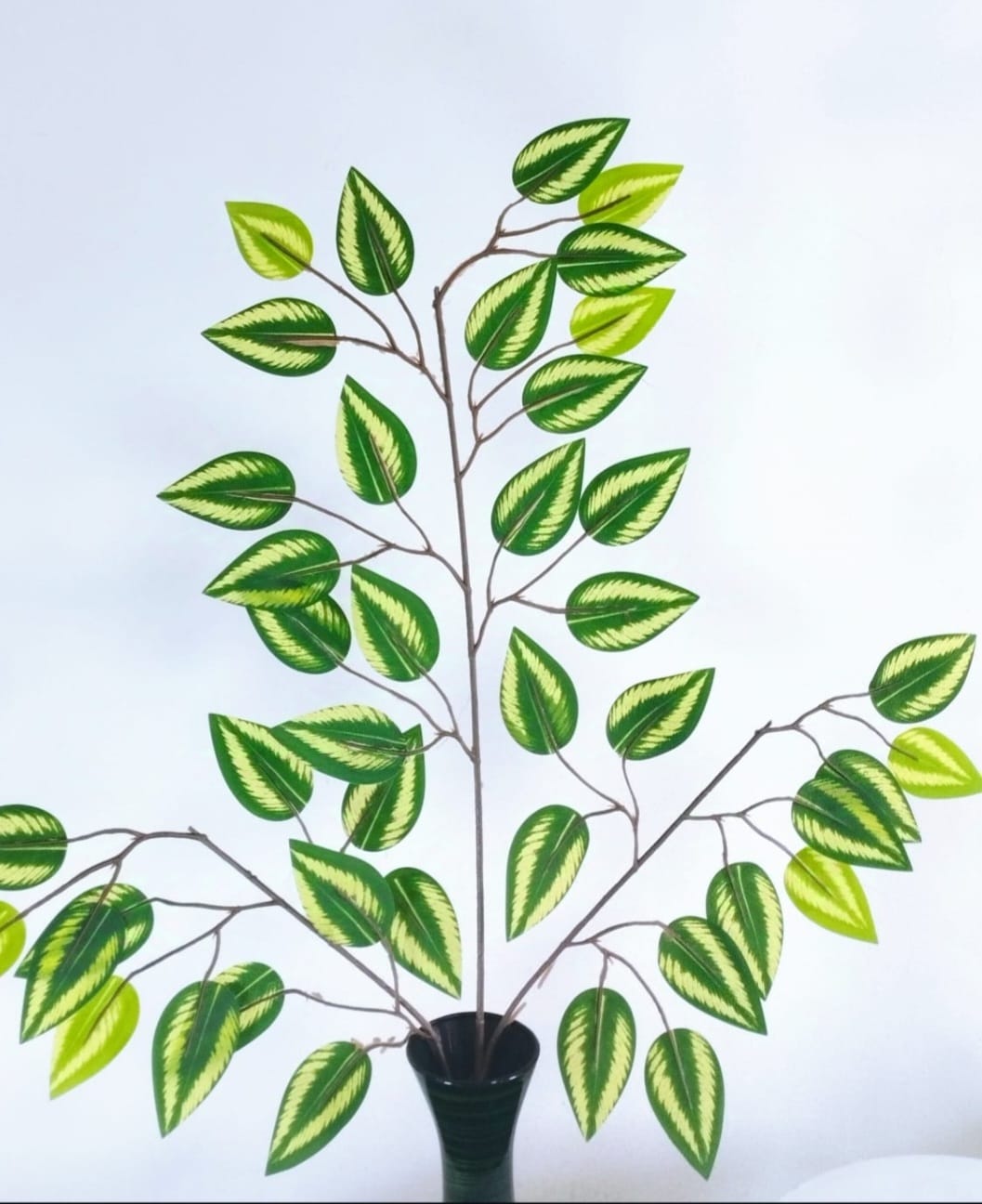 Hoja Ficus Artificial Manchas