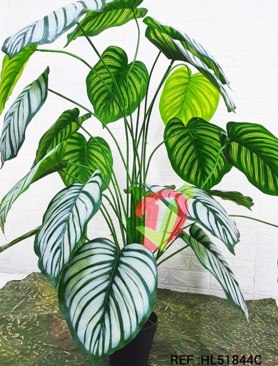 Planta Artificial Hoja Burro Rayas