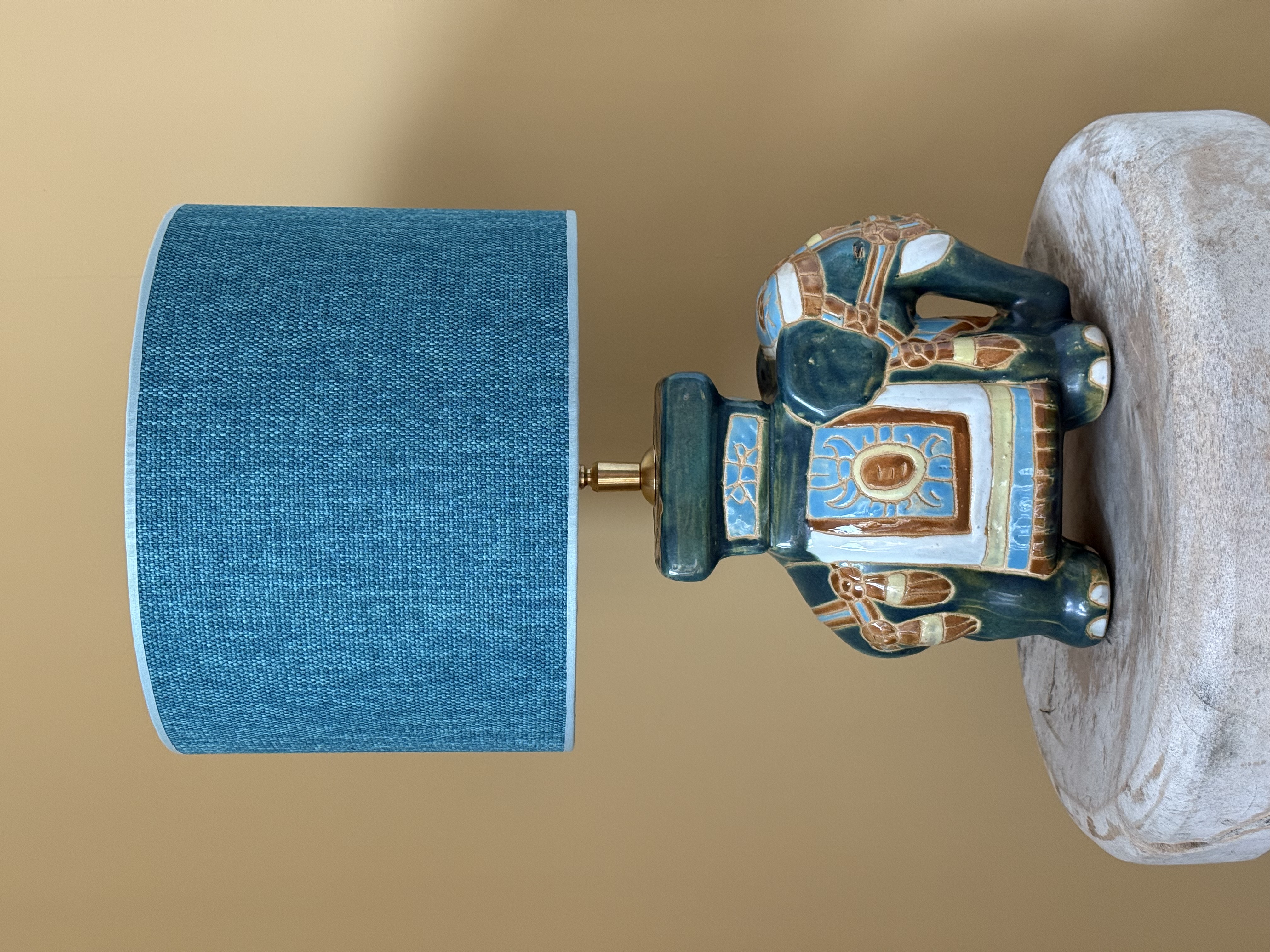 Lampenvoet Elephant in Teal