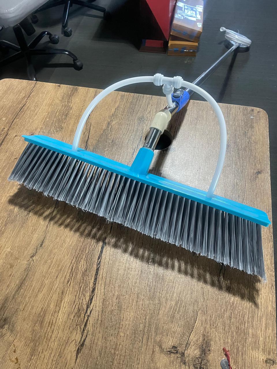 Plastic Nylon Water Brush With PU Pipe & water system Talescopic Pole 12 foot