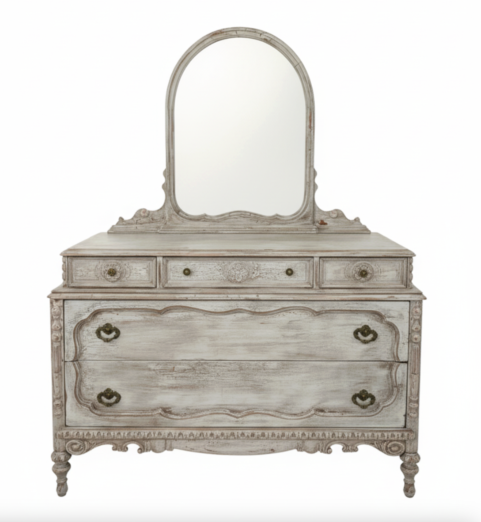 The Antoinette French Provincial Vanity Dresser & Mirror