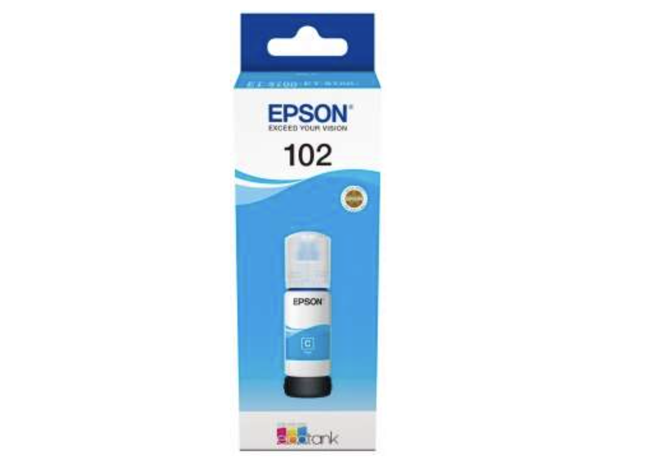 Epson 102 Cyan Botella de Tinta Pigmentada Original - C13T03R240