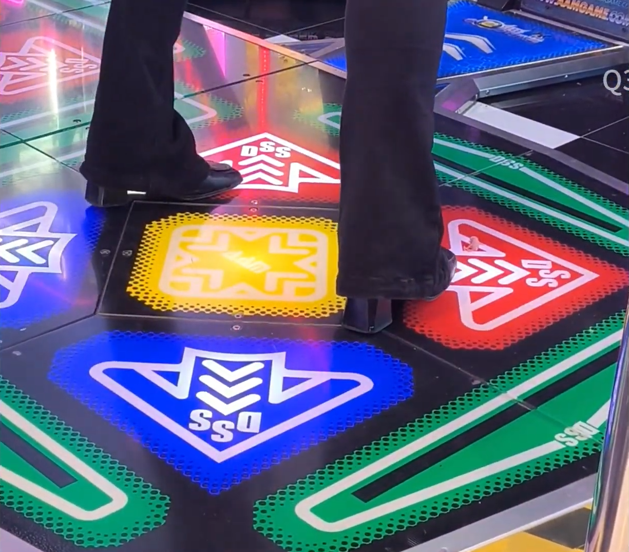 High heels and sneakers pinkie crush