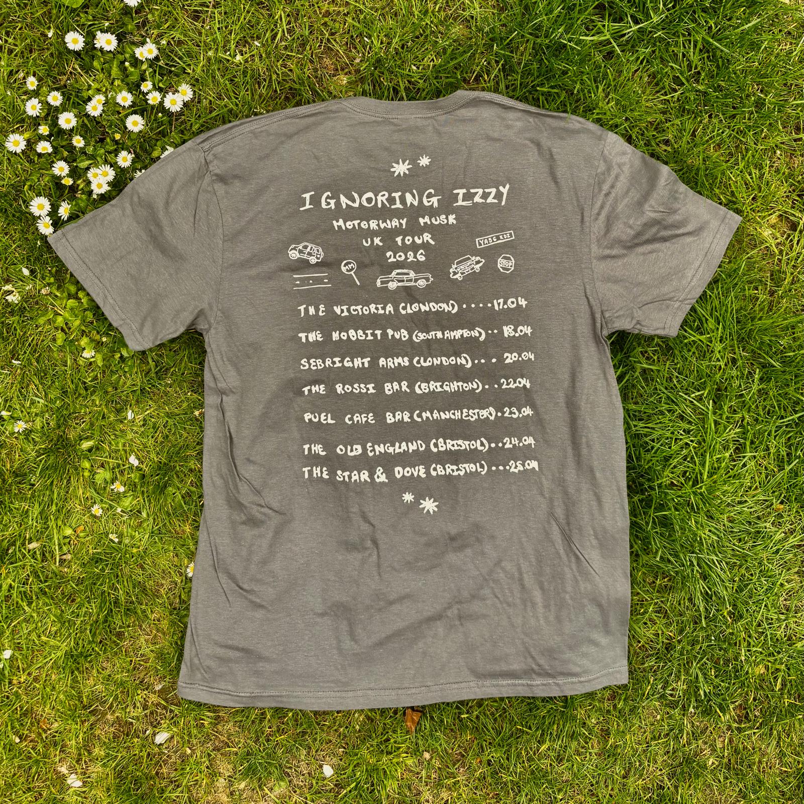Motorway Musk Tour T-shirt Grey and White 