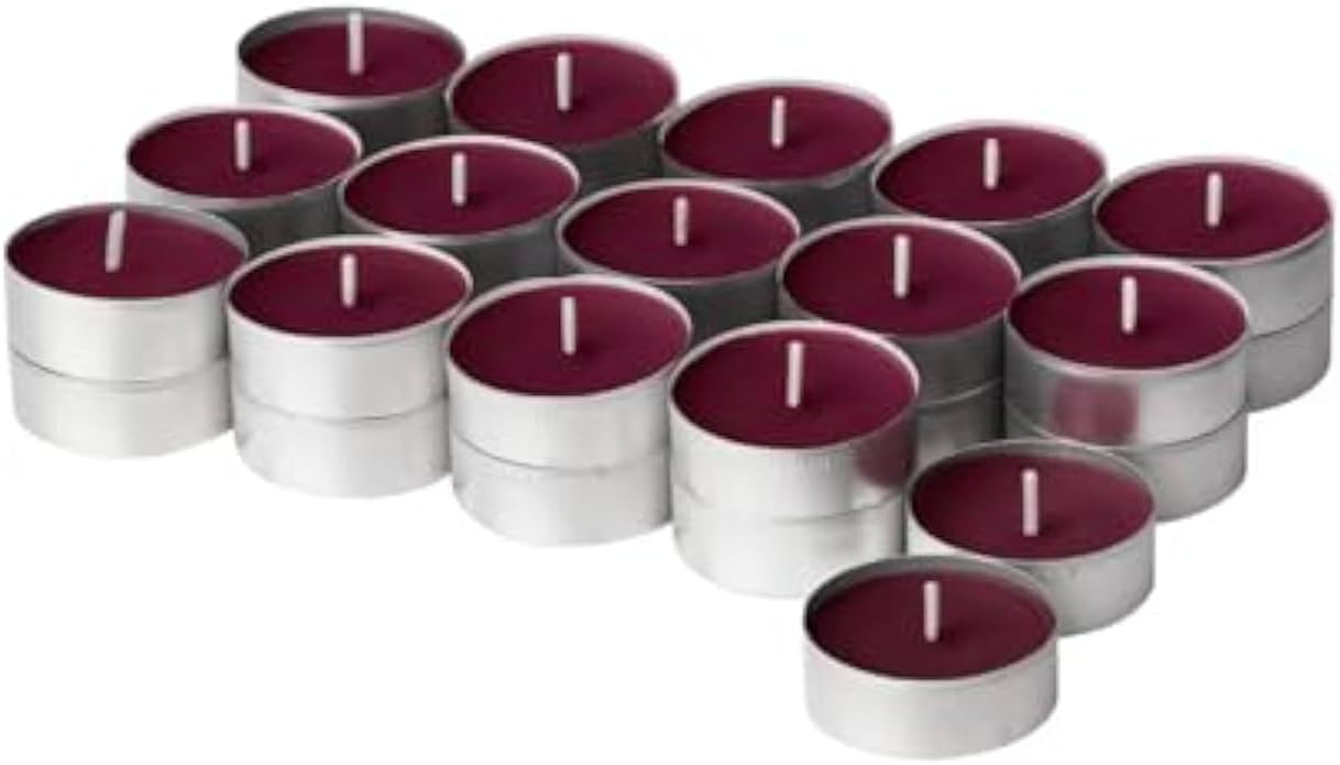 Burgundy Tealight Candles Set