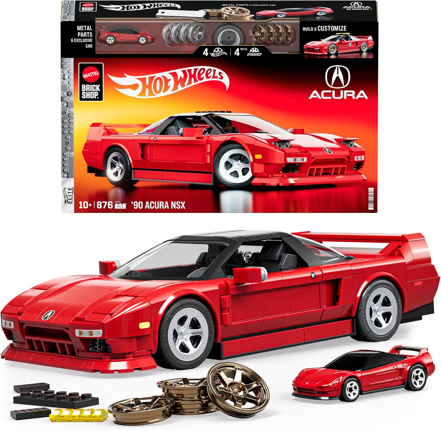 Hot Wheels '90 Acura NSX Brick Set