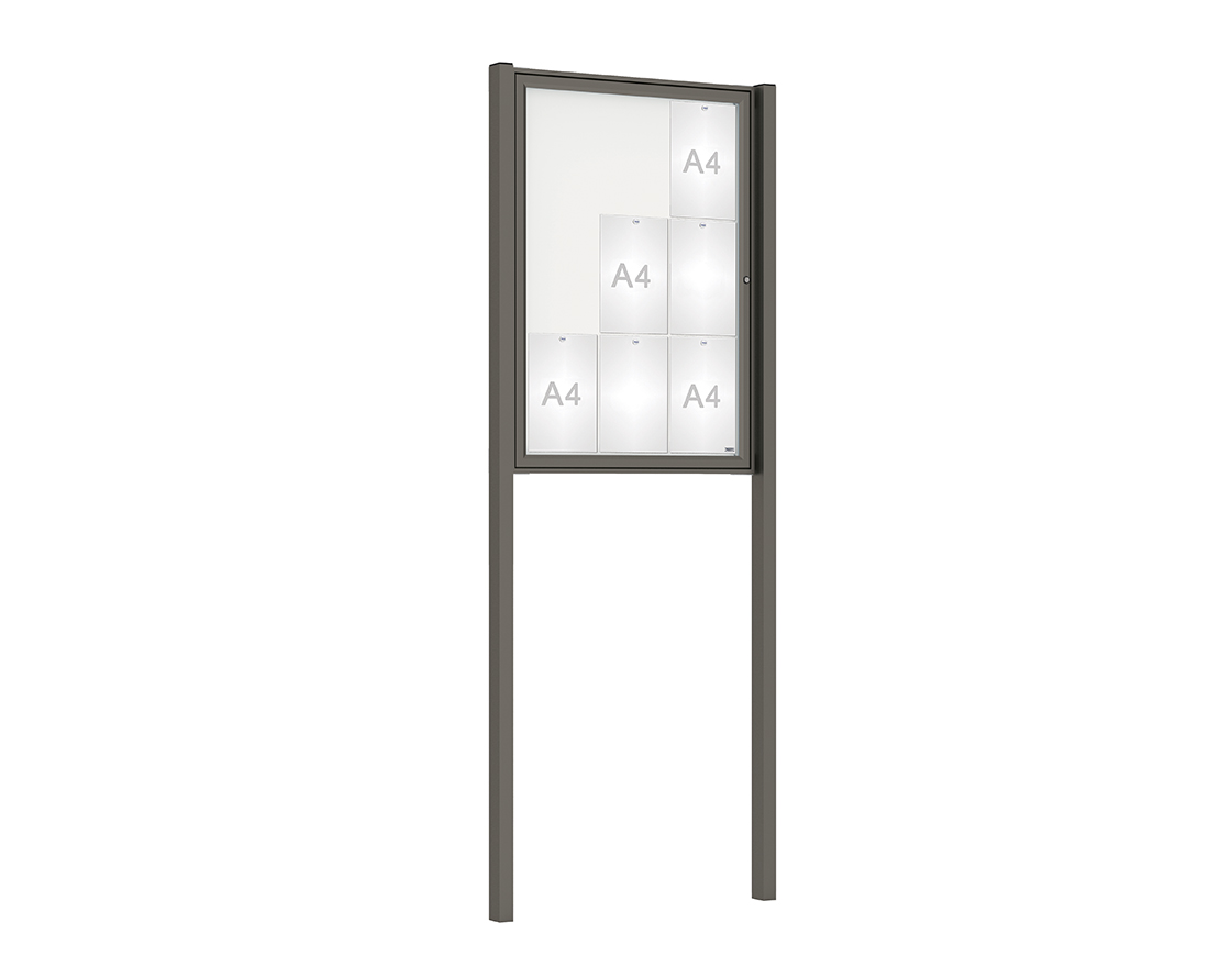 Vitrina Tradición sobre postes