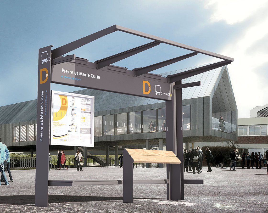 Marquesina de autobús Kub