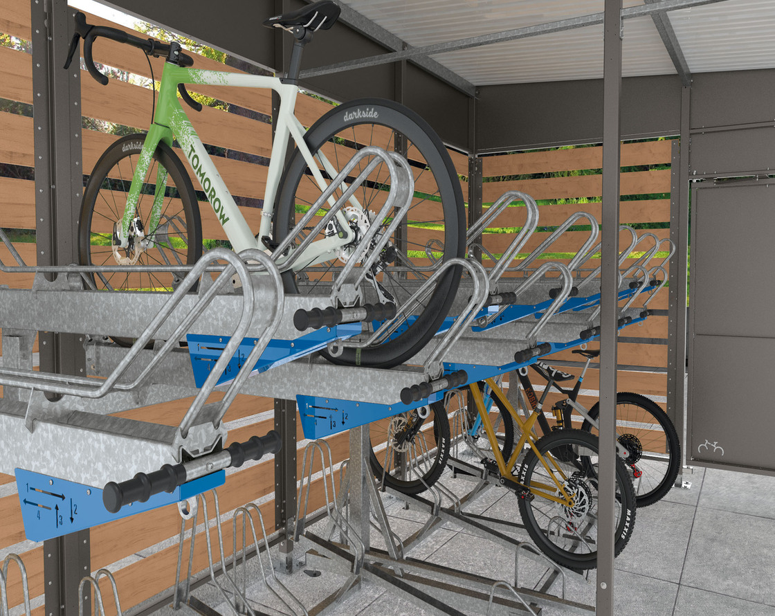 Aparcabicicletas Horizonte de dos pisos