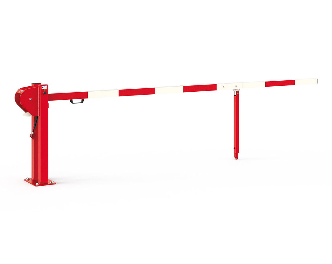 Barrera elevadora universal con muelle