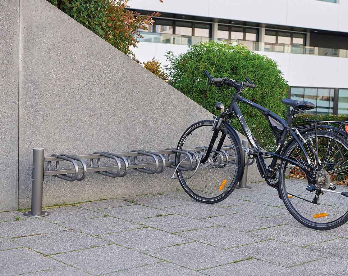 Aparcabicicletas Provincia cabezal Inox cepillado