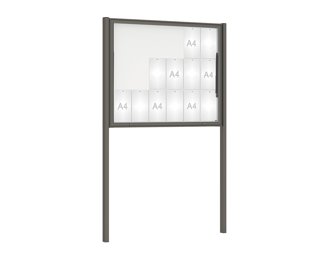 Vitrina Clásica sobre postes