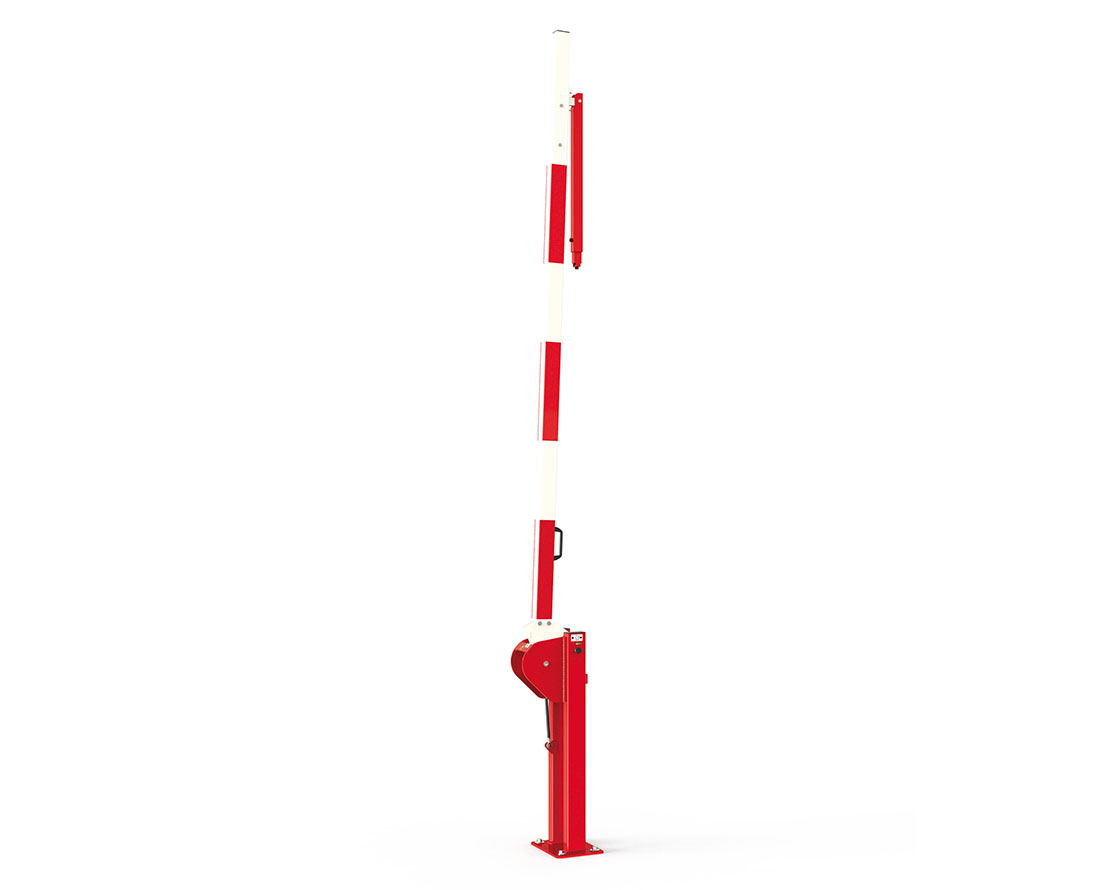 Barrera elevadora universal con muelle