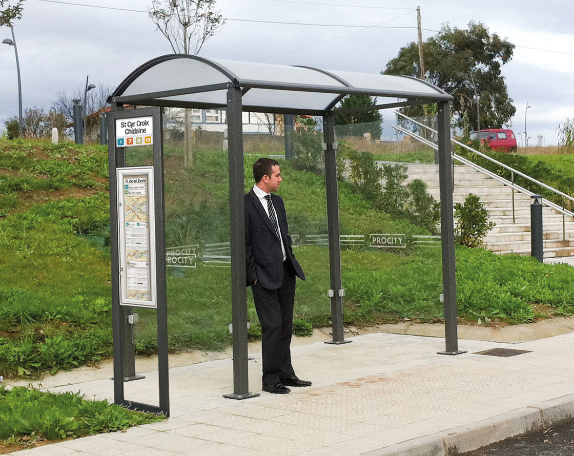 Marquesina de autobús Bóveda