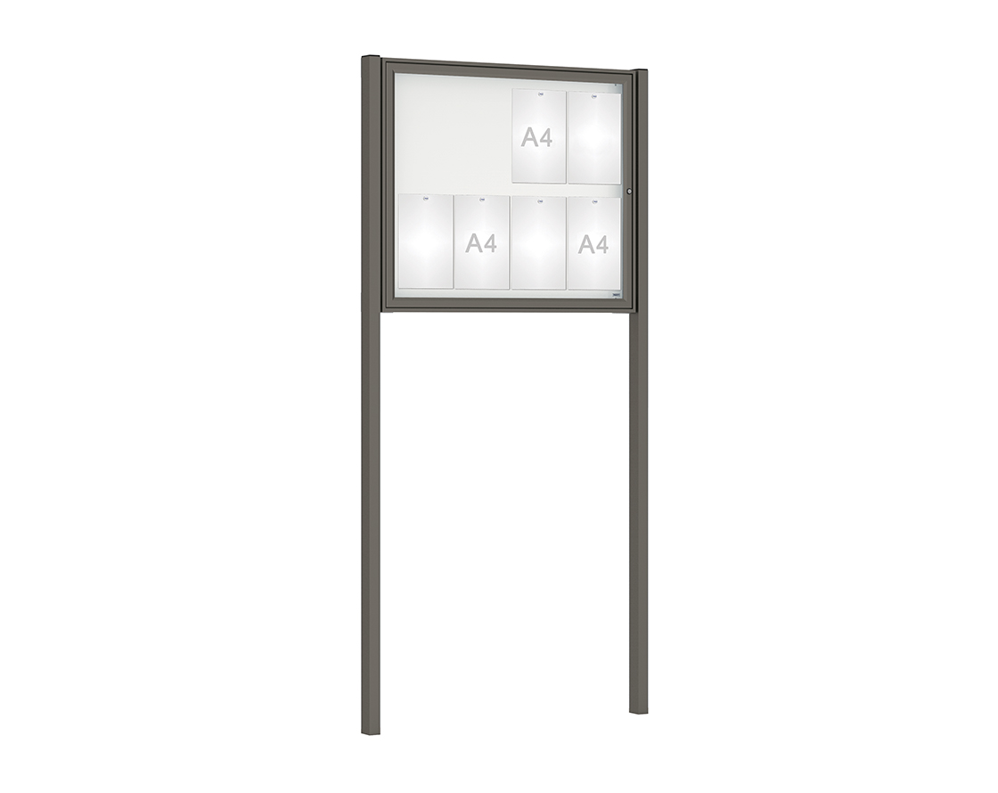 Vitrina Clásica sobre postes