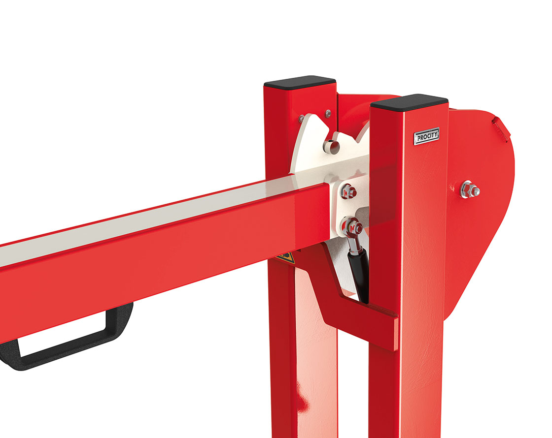 Barrera elevadora universal con muelle