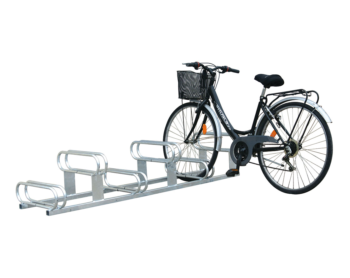 Aparcabicicletas con 6 soportes