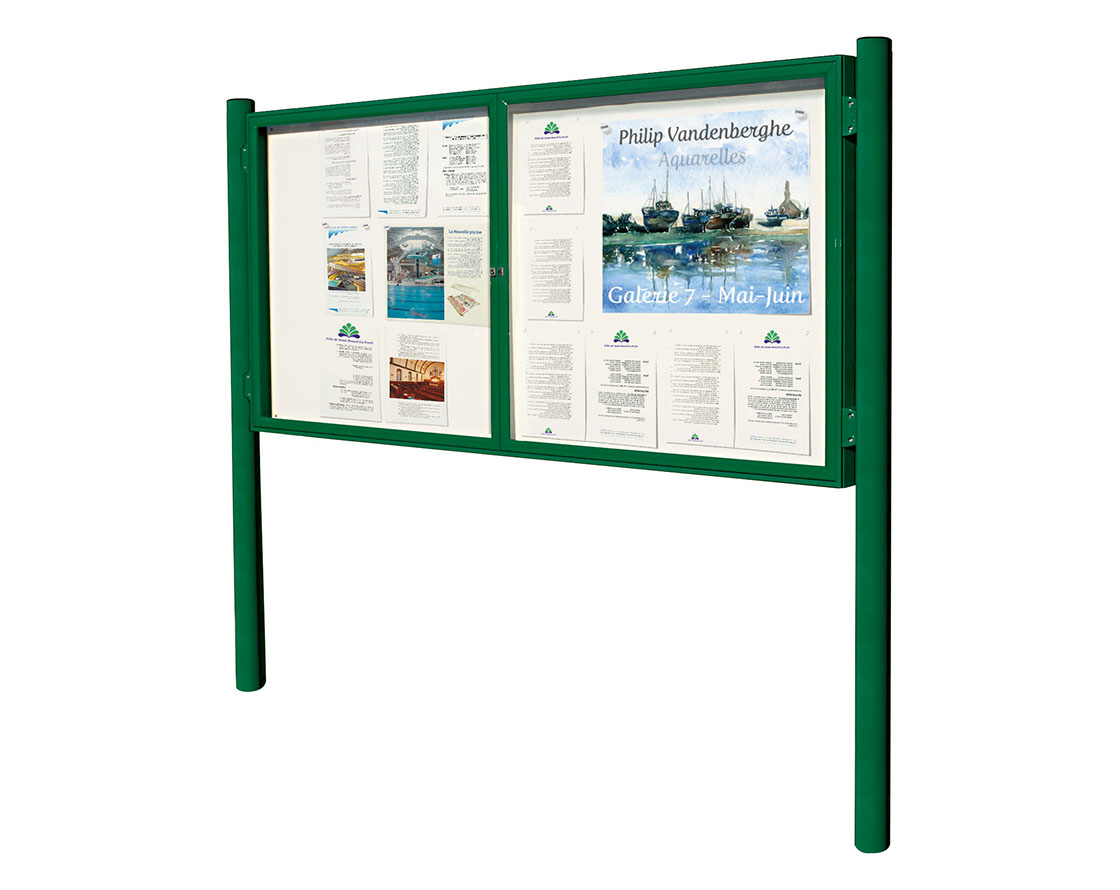 Vitrina 1000 sobre postes Ø 76 mm