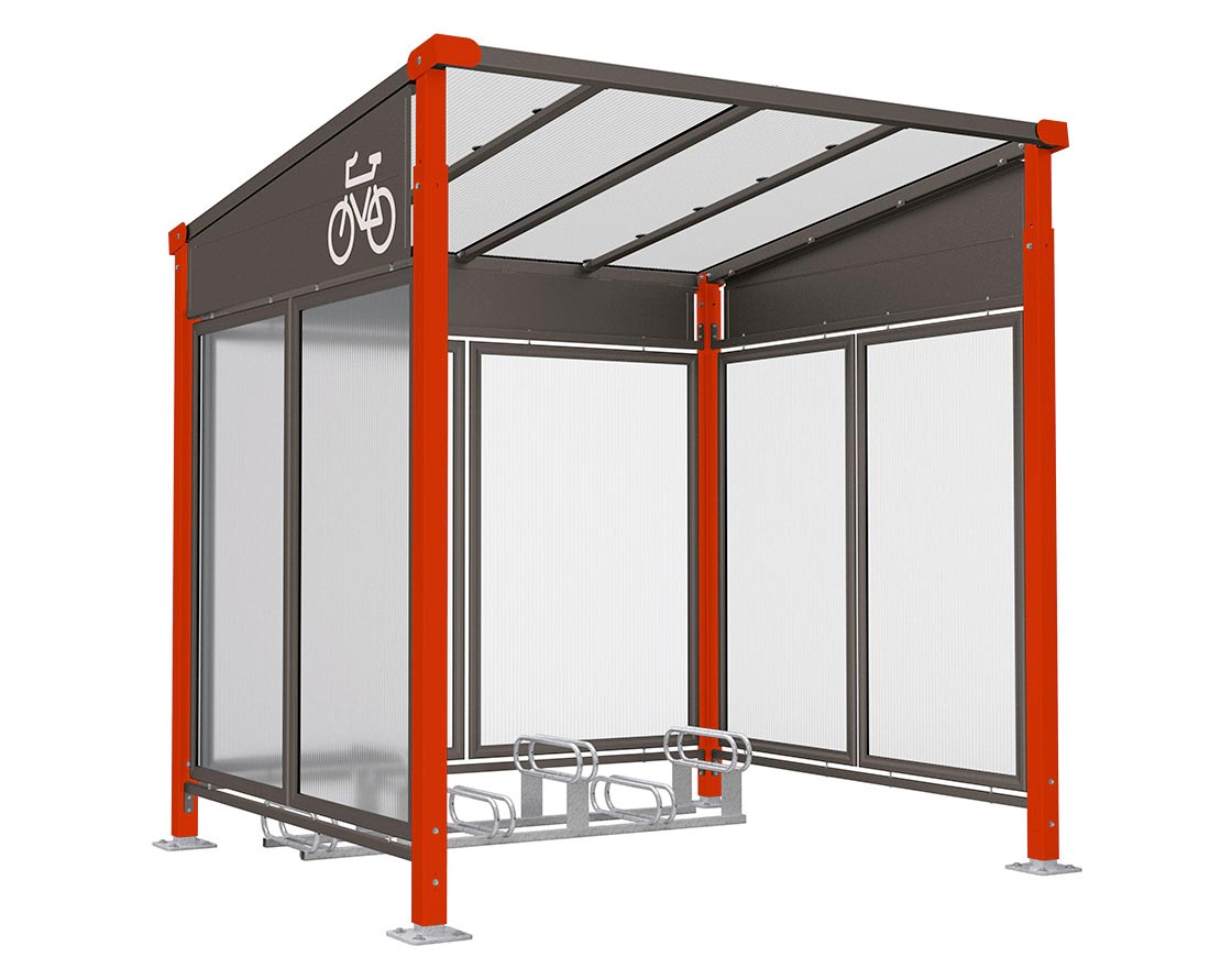 Marquesina para bicicletas Milán