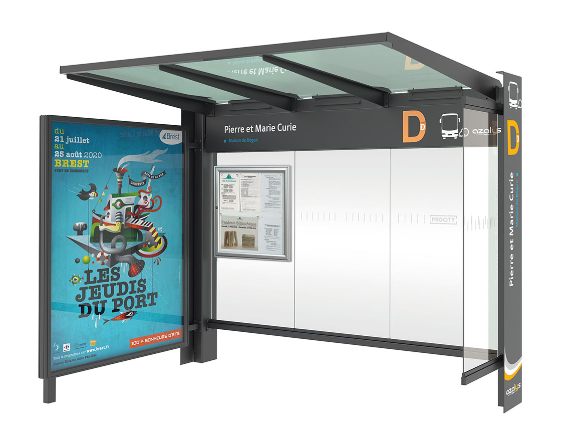 Marquesina de autobús Kub