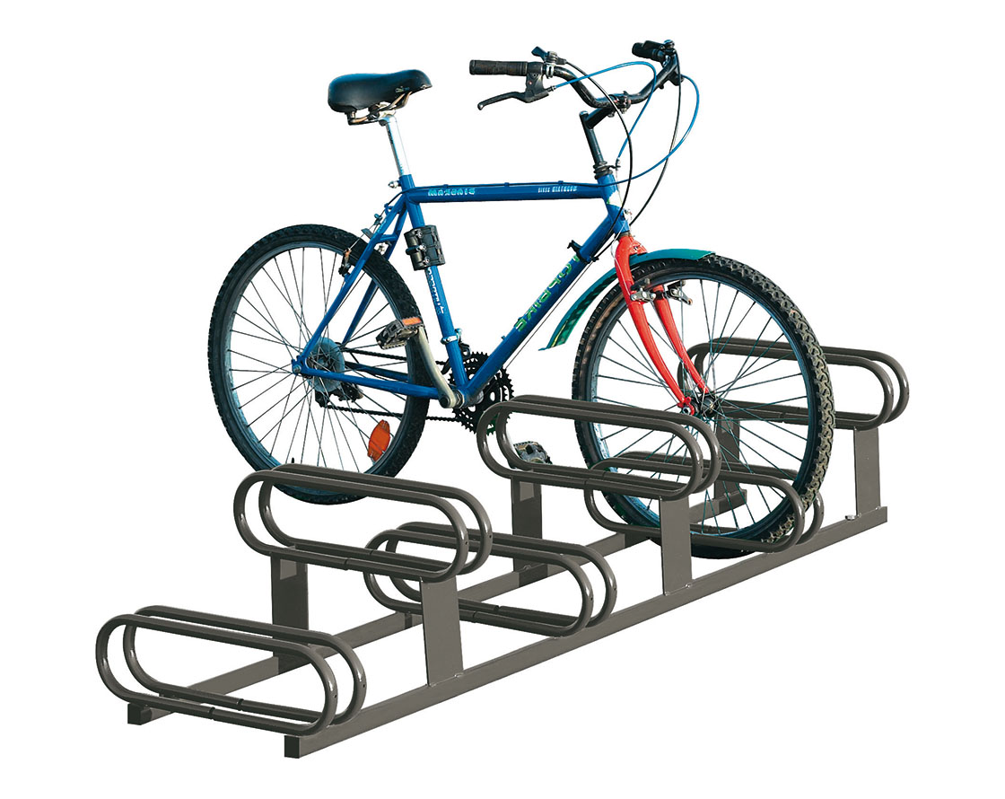 Aparcabicicletas con 6 soportes