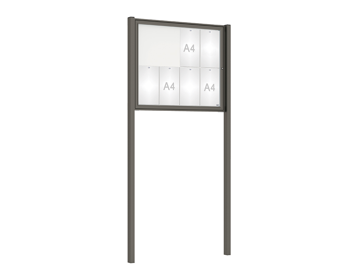 Vitrina Tradición sobre postes