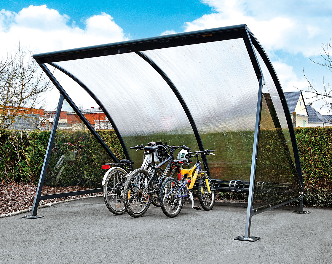 Marquesina para bicicletas Semi-luna