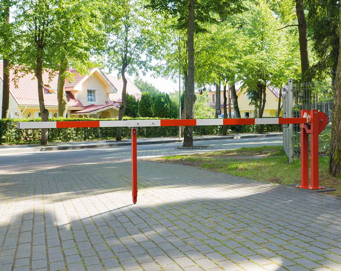 Barrera elevadora universal con muelle