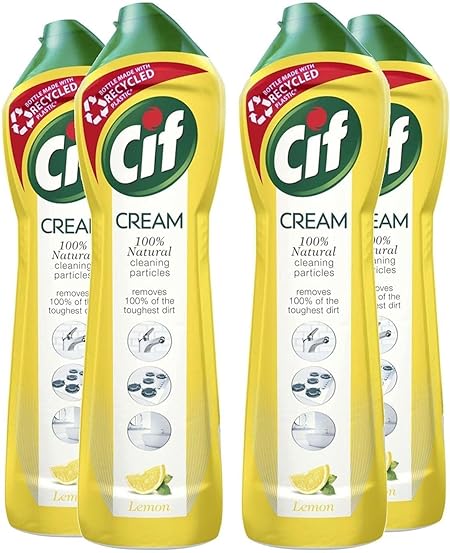 Cif Cream Lemon 500 Ml (pack Of 4)
