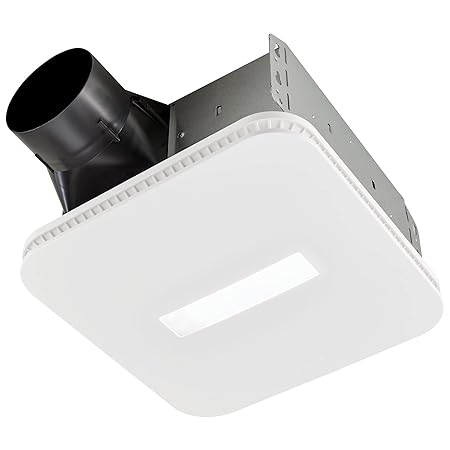 Broan-NuTone AE110LK Bathroom Exhaust Fan with Light, Easy Install, ENERGY STAR Certified, Powerful 110 CFM, Quiet 1.0 Sones, White