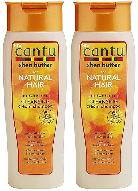 Cantu Sulfate-Free Cleansing Cream Shampoo 2-pack, 27 Total Fl Oz. Embrace your curly, coily, or wavy hair.