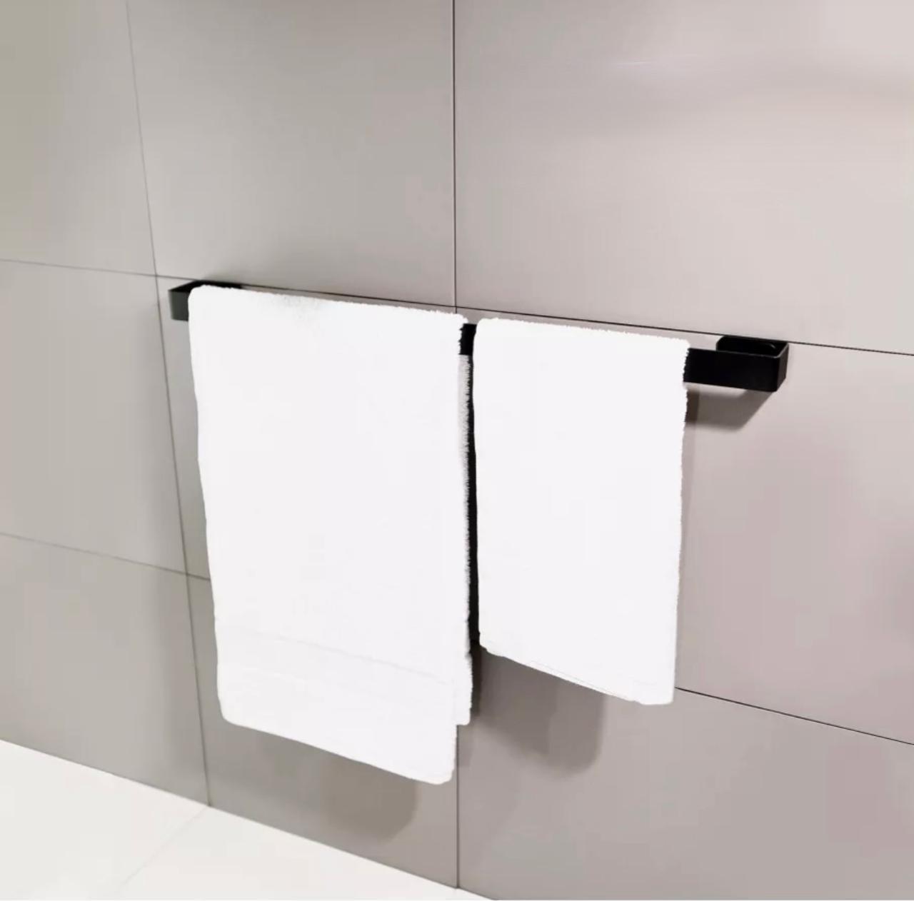 Viola Stainless Steel Towel Holder - Black