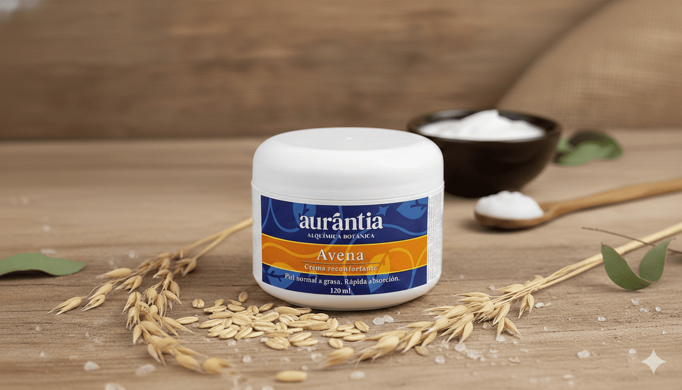 Crema corporal de avena