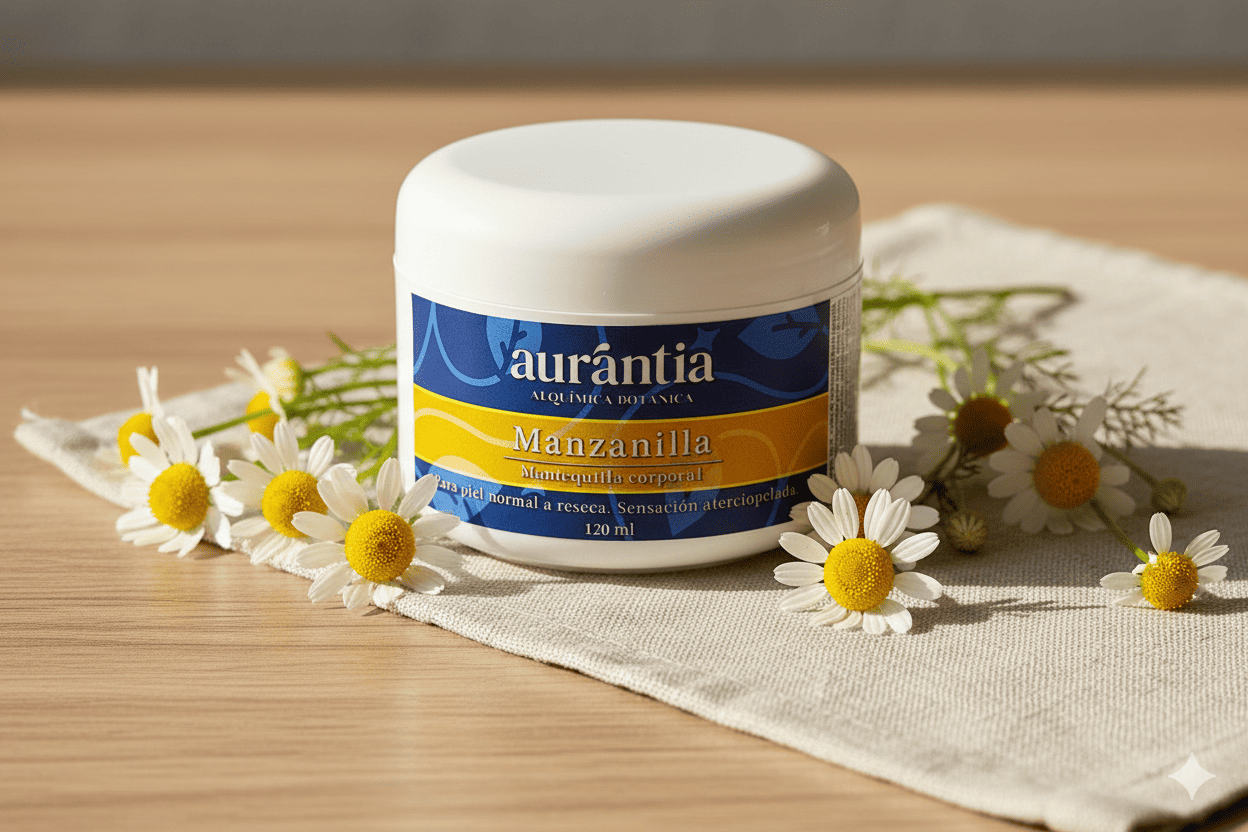 Crema corporal de manzanilla