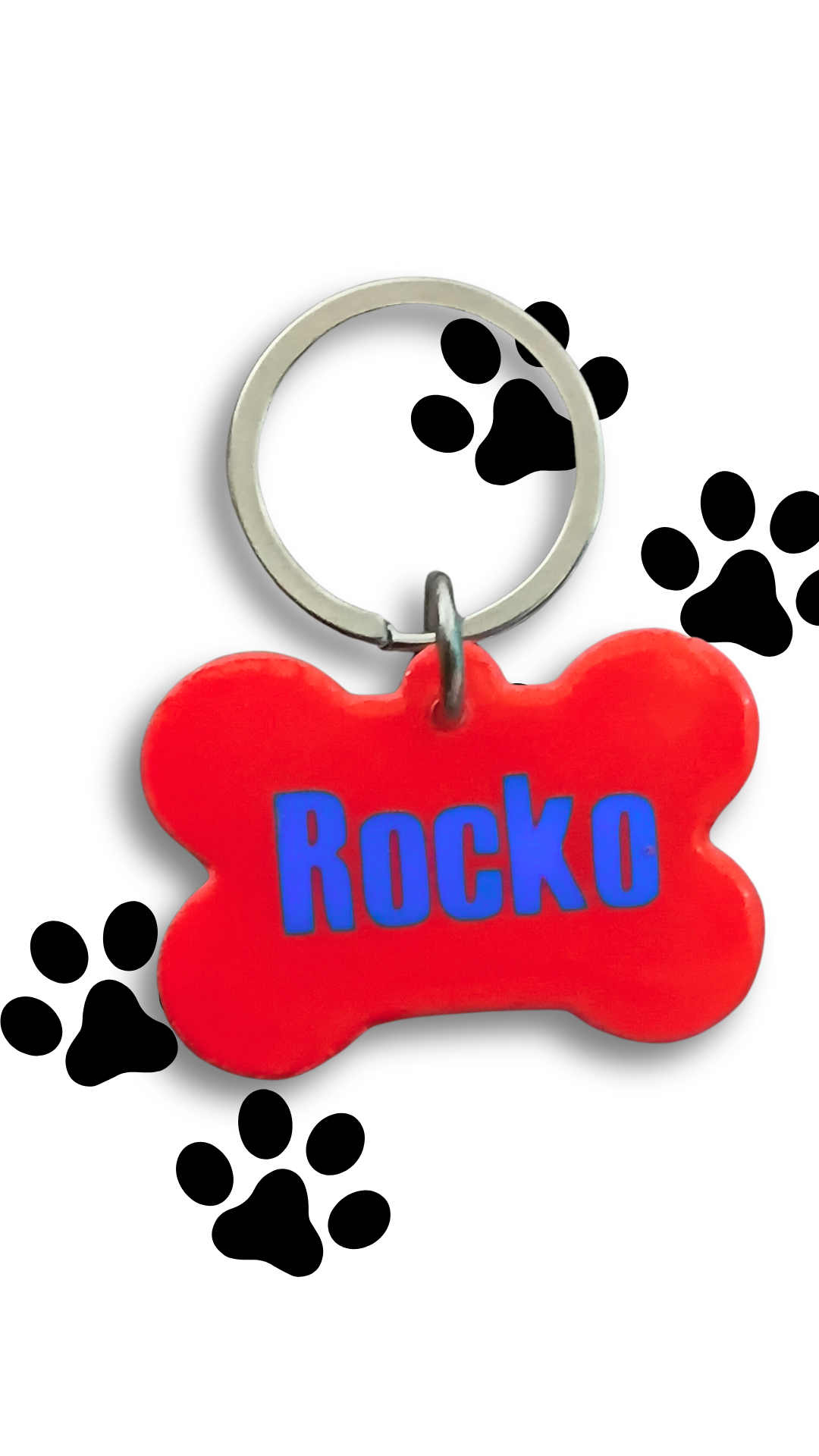 Placa de color en forma de hueso grande