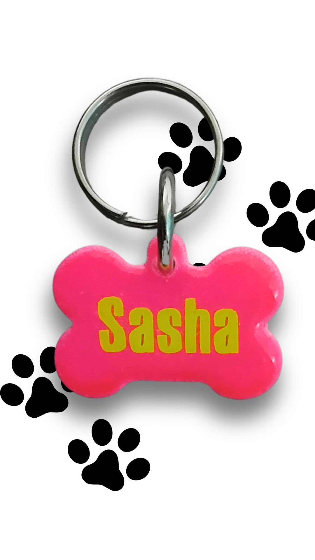 Placa de color en forma de hueso mediano