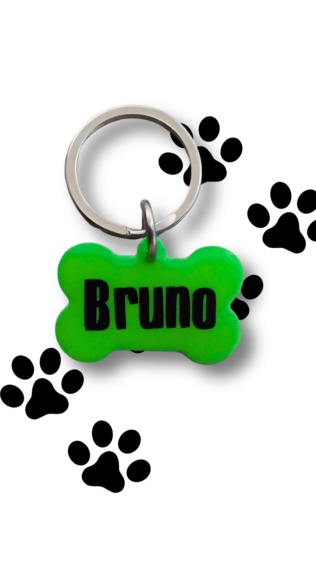 Placa de color en forma de hueso chico