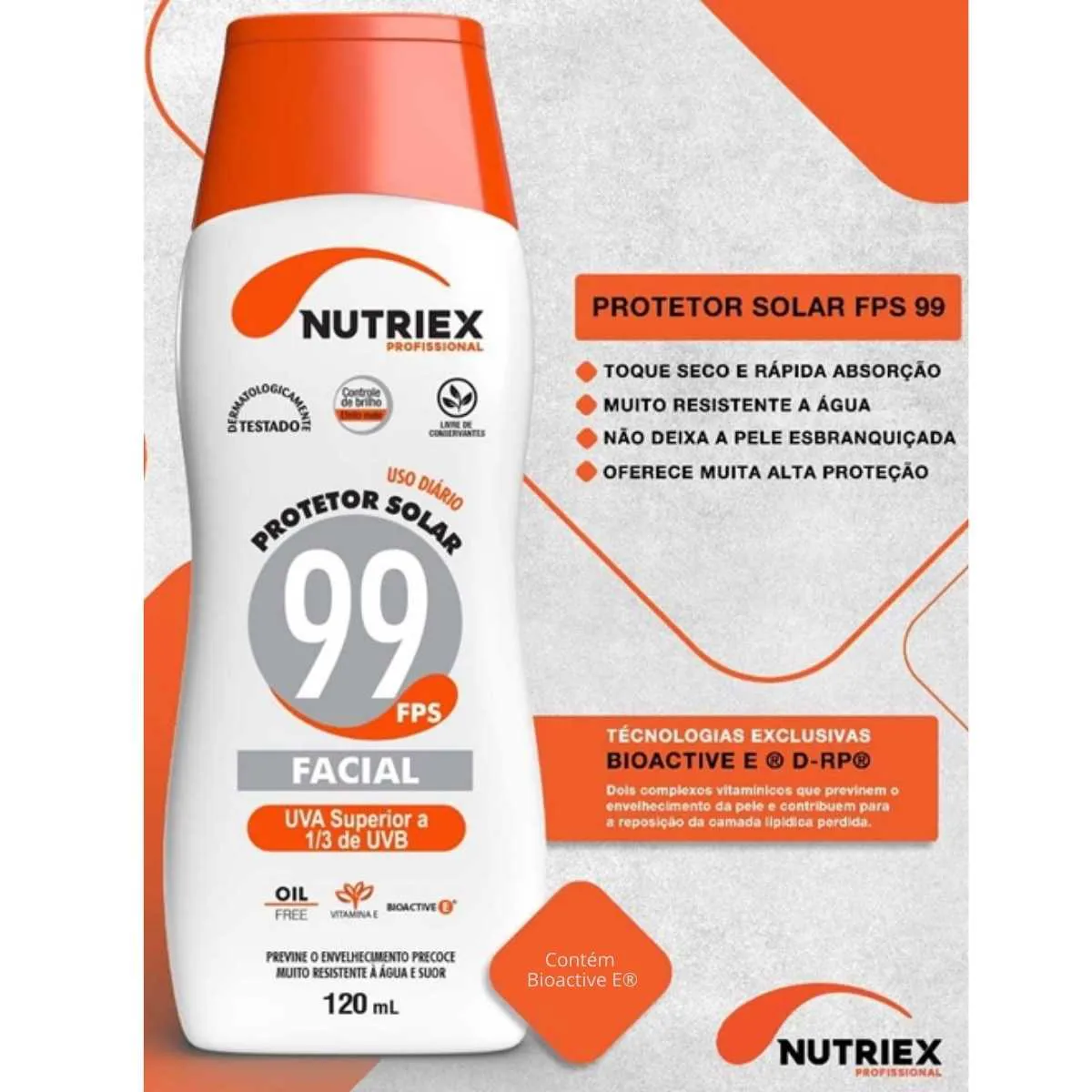 Protetor Solar FPS 99  Facial Nutriex