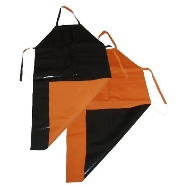 Aventais confeccionados em PVC ou Trevira.