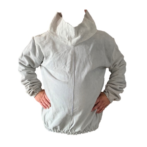 Blusão confeccionado em raspa para jateamento