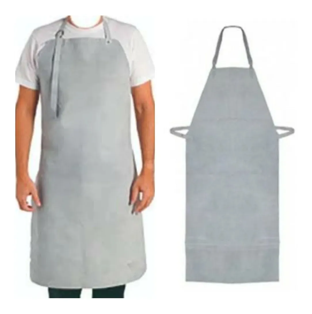 Avental confeccionado em raspa