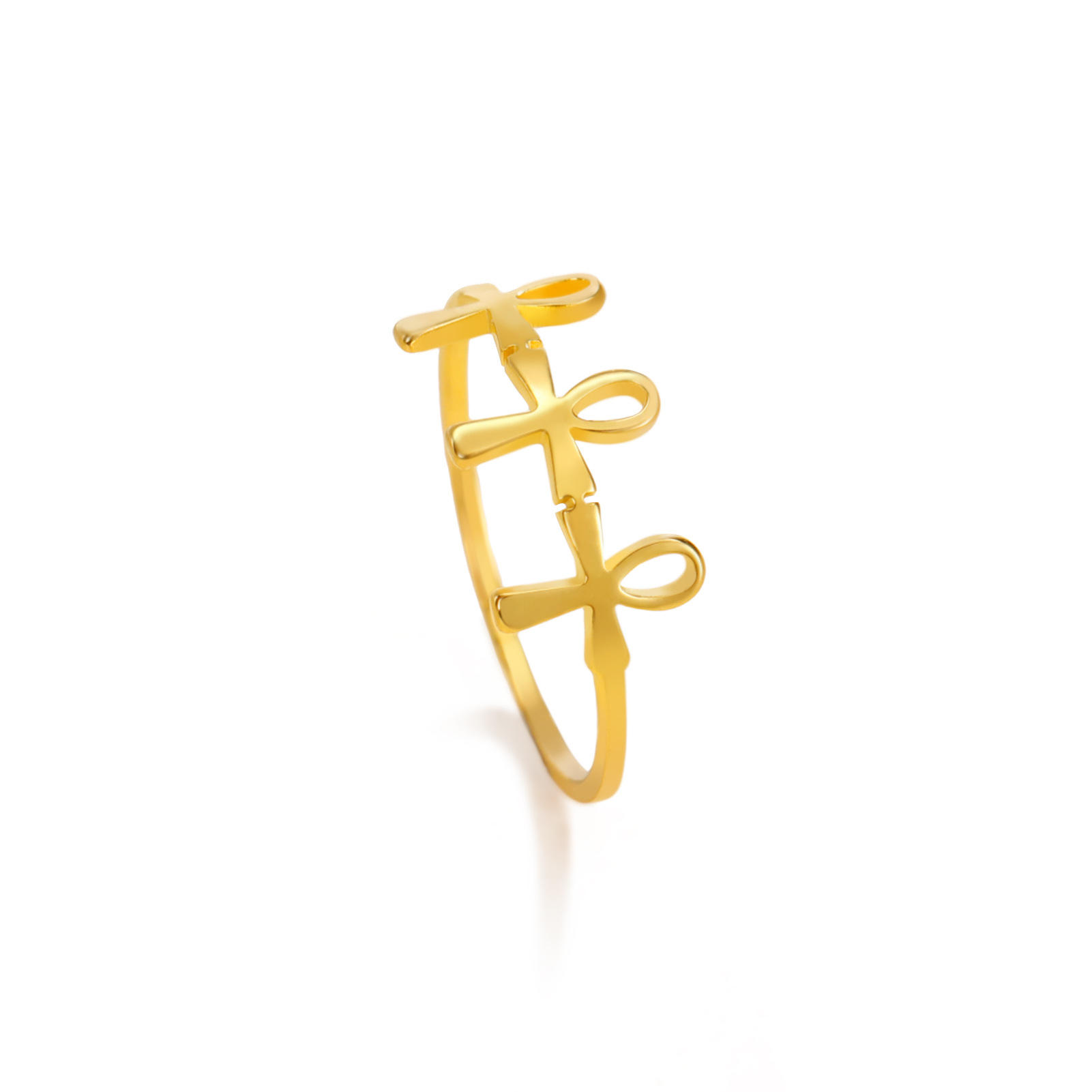 Gold Ankh Ring