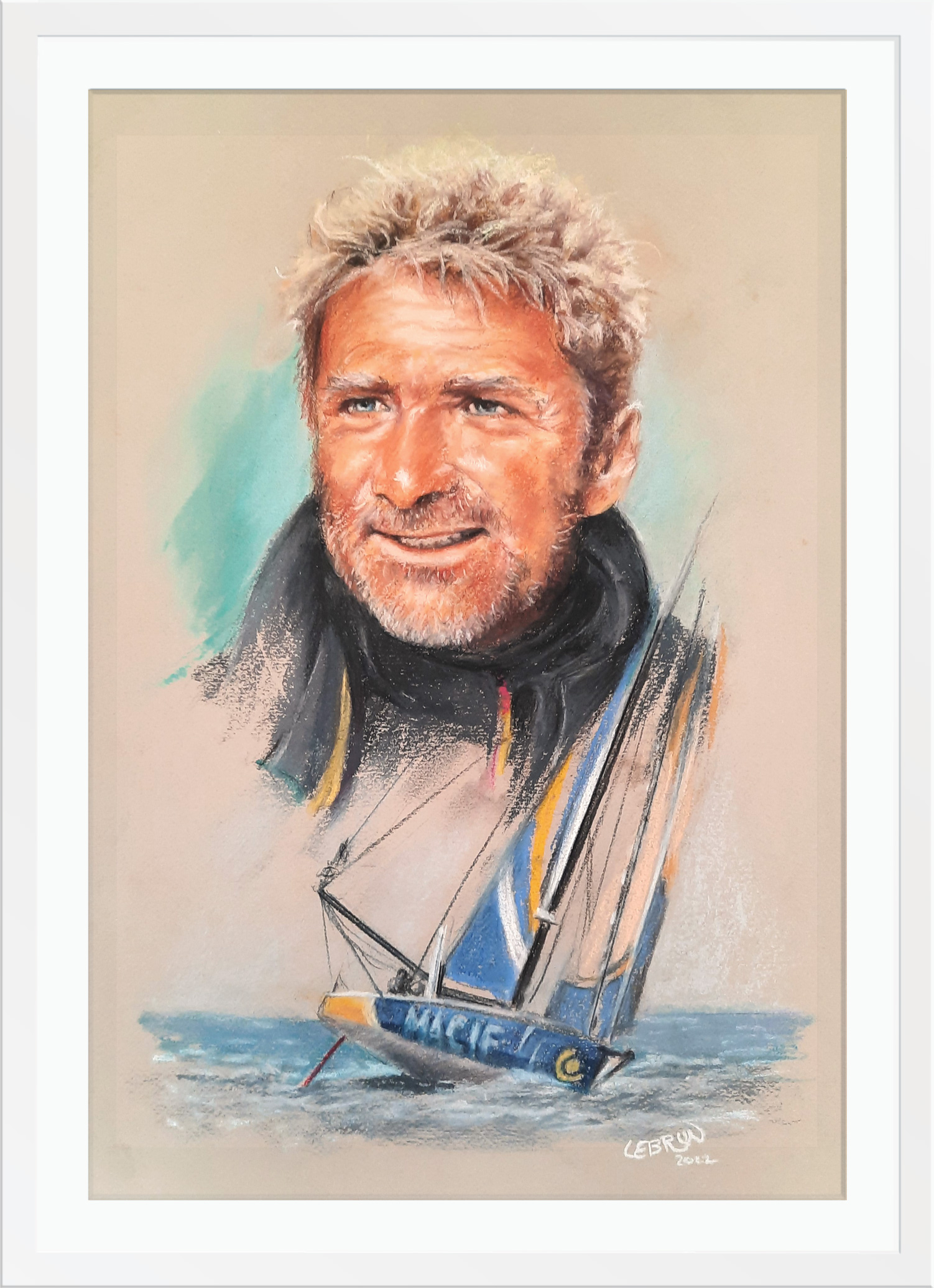 Portrait de Yann Elies aux pastels