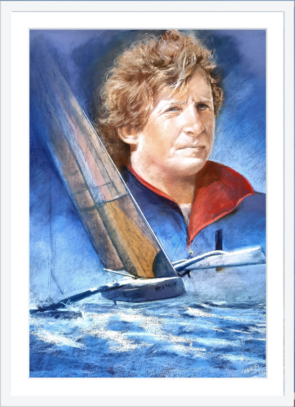 Portrait de Laurent bourgnon aux pastels