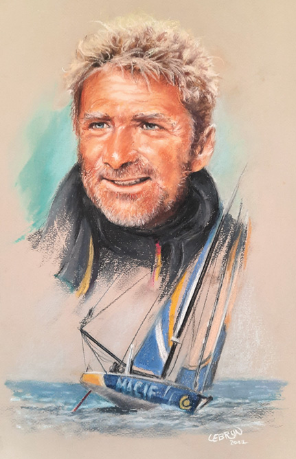 Portrait de Yann Elies aux pastels